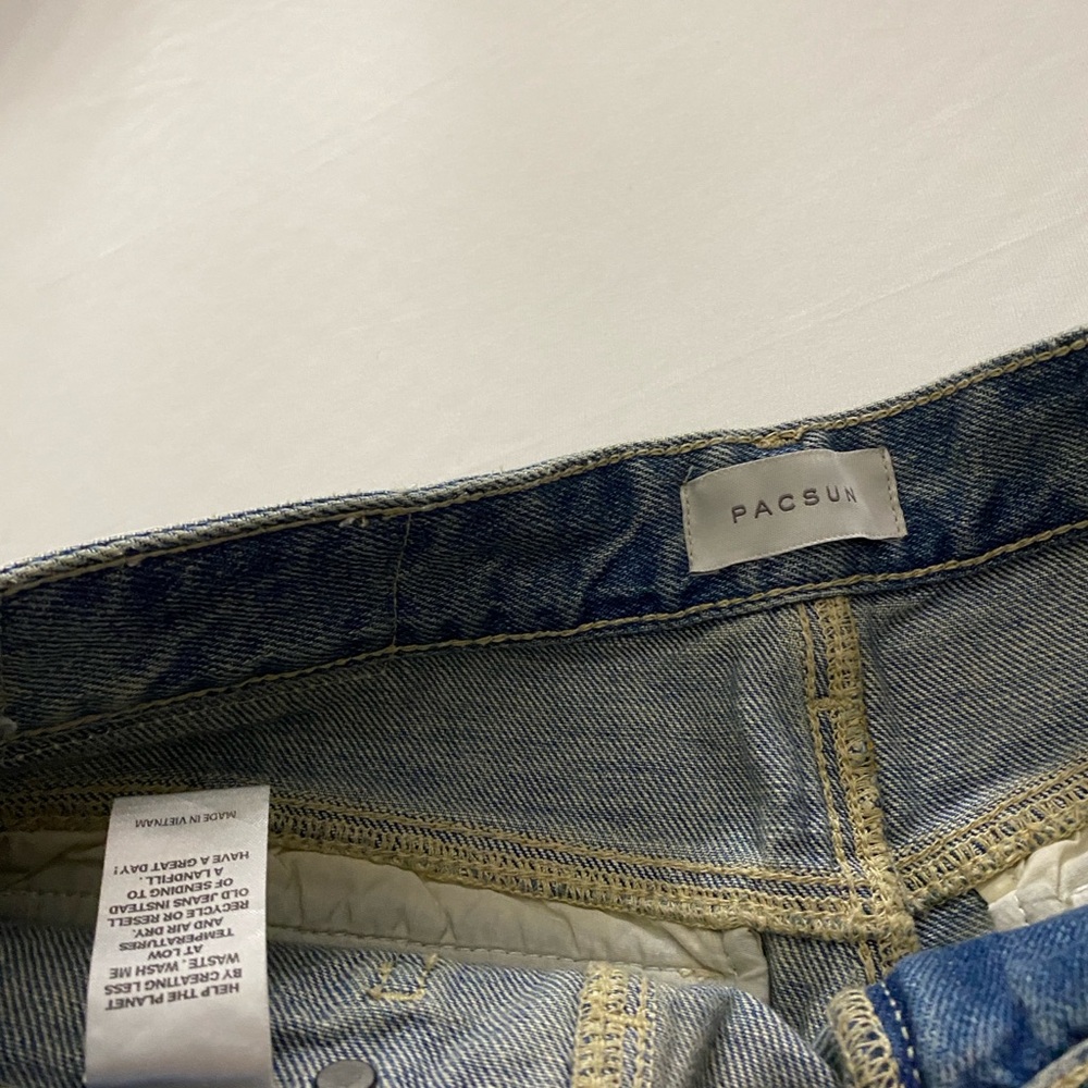 PacSun Light Blue Low Rise Casey Baggy Denim Jeans - Picture 4 of 7